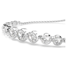 Le Bracelet Swarovski Tennis Imber, Diverses tailles rondes, Blanc, Métal rhodié, 5705451