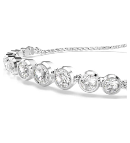 Le Bracelet Swarovski Tennis Imber, Diverses tailles rondes, Blanc, Métal rhodié, 5705451