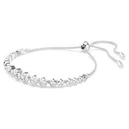 Le Bracelet Swarovski Tennis Imber, Diverses tailles rondes, Blanc, Métal rhodié, 5705451