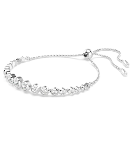 Le Bracelet Swarovski Tennis Imber, Diverses tailles rondes, Blanc, Métal rhodié, 5705451