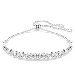 Le Bracelet Swarovski Tennis Imber, Diverses tailles rondes, Blanc, Métal rhodié, 5705451