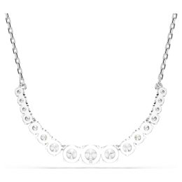 Le Collier pendentif Swarovski, Matrix, Dégradé de tailles rondes, Blanc, Métal rhodié, 5705396