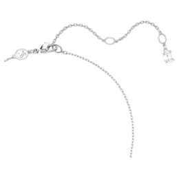 Le Collier pendentif Swarovski, Matrix, Dégradé de tailles rondes, Blanc, Métal rhodié, 5705396