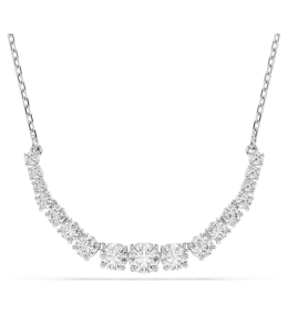 Le Collier pendentif Swarovski, Matrix, Dégradé de tailles rondes, Blanc, Métal rhodié, 5705396