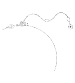 Le Collier pendentif Swarovski, Dextera, Taille ronde, Sphère et cube, Blanc, Métal rhodié, 5700288