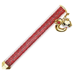 Le Stylo à Bille Swarovski, Crystalline Chinese New Year, Forme octogonale, Année du Serpent, Rouge, Placage de ton or, 5699334