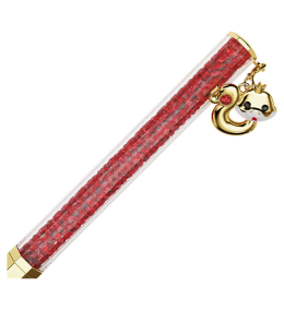 Le Stylo à Bille Swarovski, Crystalline Chinese New Year, Forme octogonale, Année du Serpent, Rouge, Placage de ton or, 5699334