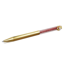 Le Stylo à Bille Swarovski, Crystalline Chinese New Year, Forme octogonale, Année du Serpent, Rouge, Placage de ton or, 5699334