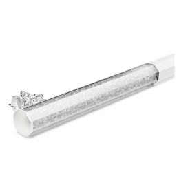 Le Stylo à Bille Swarovski, Crystalline, Forme octogonale, Flocon de neige, Blanc, Laqué blanc, 5696718