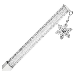 Le Stylo à Bille Swarovski, Crystalline, Forme octogonale, Flocon de neige, Blanc, Laqué blanc, 5696718