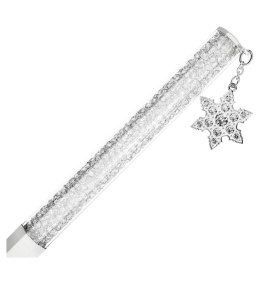 Le Stylo à Bille Swarovski, Crystalline, Forme octogonale, Flocon de neige, Blanc, Laqué blanc, 5696718