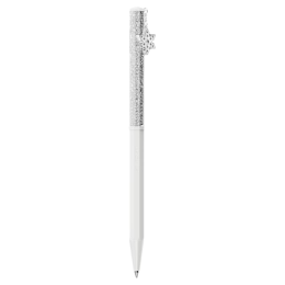 Le Stylo à Bille Swarovski, Crystalline, Forme octogonale, Flocon de neige, Blanc, Laqué blanc, 5696718