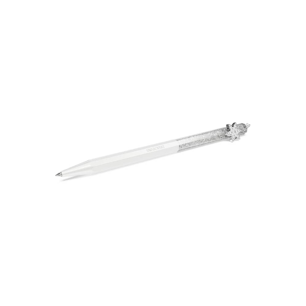 Le Stylo à Bille Swarovski, Crystalline, Forme octogonale, Flocon de neige, Blanc, Laqué blanc, 5696718