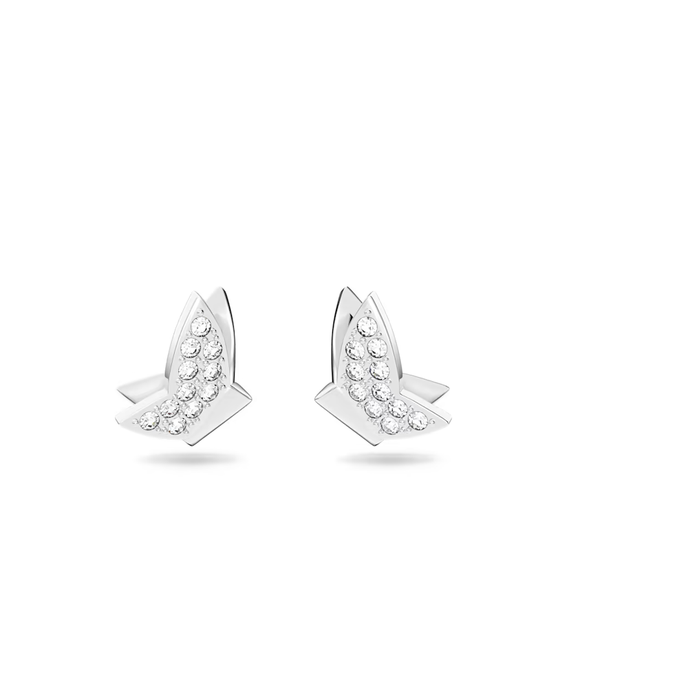 Les Boucles d'oreilles Swarovski, Lilia Papillon, Blanches, Métal rhodié, 5636424