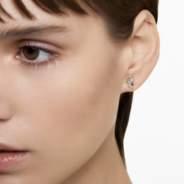 Les Boucles d'oreilles Swarovski, Lilia Papillon, Blanches, Métal rhodié, 5636424
