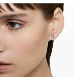 Les Boucles d'oreilles Swarovski, Lilia Papillon, Blanches, Métal rhodié, 5636424