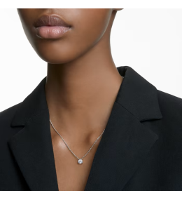 Le Collier Swarovski, Millenia Taille trillion, Blanc, Métal rhodié, 5628352