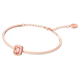 Le Bracelet-jonc Swarovski, Millenia Taille octogonale, Pavé, Rose, Placage de ton or rosé, 5620555