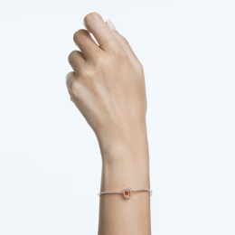 Le Bracelet-jonc Swarovski, Millenia Taille octogonale, Pavé, Rose, Placage de ton or rosé, 5620555