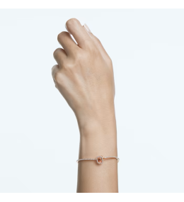 Le Bracelet-jonc Swarovski, Millenia Taille octogonale, Pavé, Rose, Placage de ton or rosé, 5620555
