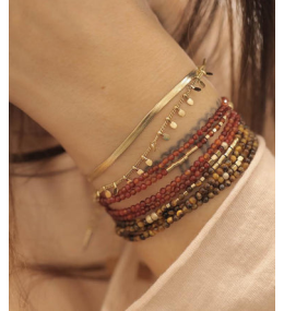 Le Bracelet Mykonos en acier PVD jaune, ZAG bijoux, SBX8119-01UNI
