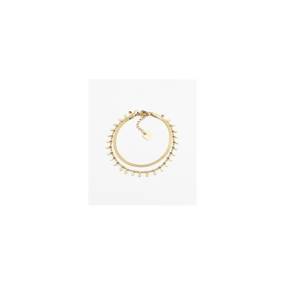 Le Bracelet Mykonos en acier PVD jaune, ZAG bijoux, SBX8119-01UNI