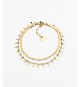 Le Bracelet Mykonos en acier PVD jaune, ZAG bijoux, SBX8119-01UNI