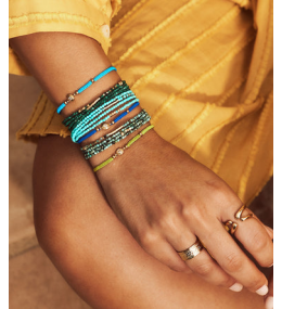 Le Bracelet Favela en acier PVD jaune, pyrite, ZAG bijoux, SBX6883-01BRW