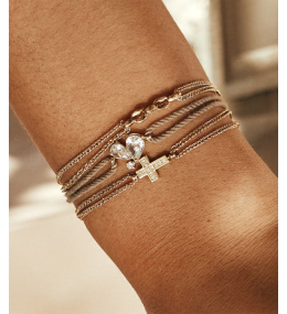 Le Bracelet Ira en acier PVD jaune, ZAG bijoux, SBS24394-01UNI