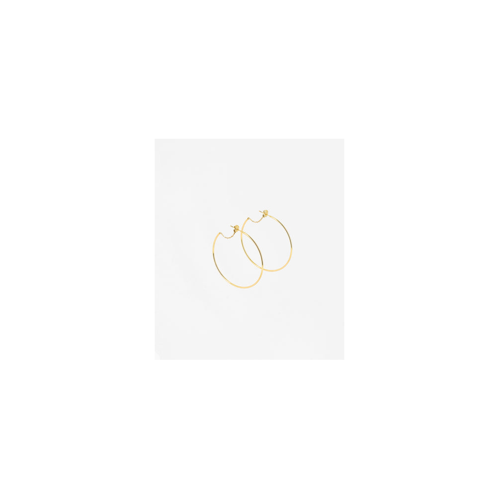 Les Boucles d'oreilles Timia en acier PVD jaune, ZAG bijoux, SEC21346-01UNI50