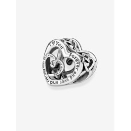 Charms - Bijoux - PANDORA - Charm Pandora moments, Cœurs infinis entrelacés, en argent 925/1000 790800C00
