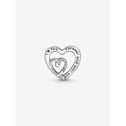Charms - Bijoux - PANDORA - Charm Pandora moments, Cœurs infinis entrelacés, en argent 925/1000 790800C00