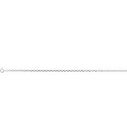 La Chaîne mixte argent 925/1000, mailles forçat, largeur 2,50 mm, longueur 55 cm by Stauffer