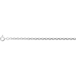 La Chaîne mixte argent 925/1000, mailles forçat, largeur 2,50 mm, longueur 55 cm by Stauffer