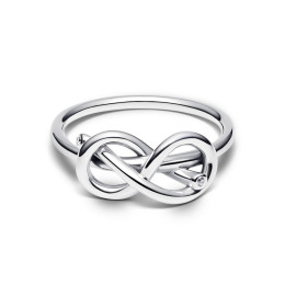 La Bague noeud de l'infini dorée Pandora, argent 925/1000, 193759C01