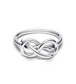 La Bague noeud de l'infini dorée Pandora, argent 925/1000, 193759C01