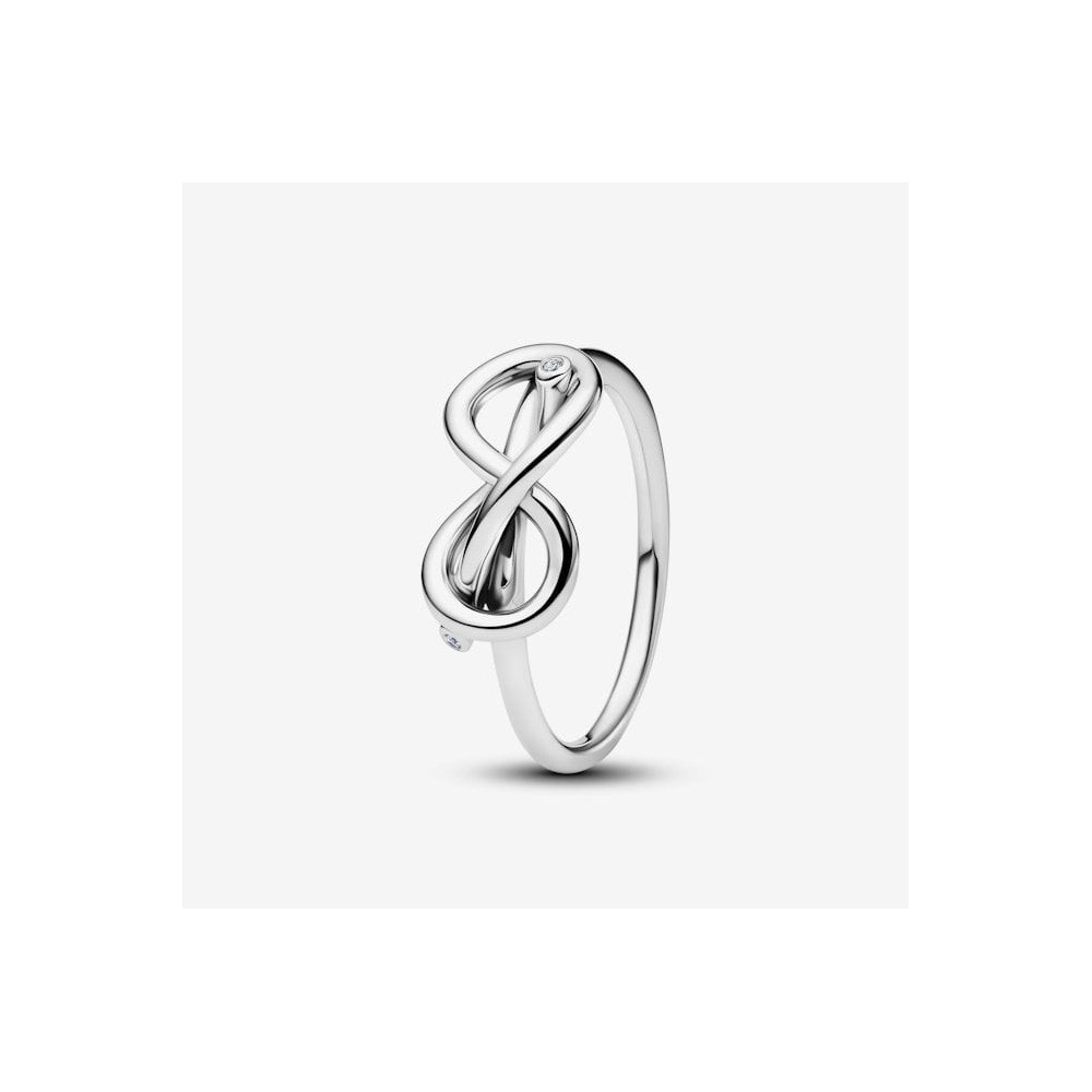 Bague noeud de l'infini dorée Pandora, argent 925/1000, 193759C01 Bague noeud de l'infini dorée Pandora, argent 925/1000, 193759C01