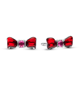 Boucles d'oreilles Pandora, Disney noeud de Blanche-Neige en argent 925/1000, 293779C01