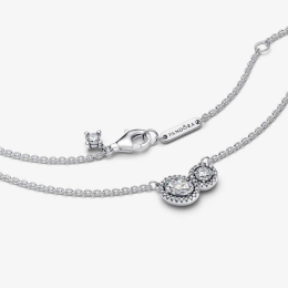 Le Collier Pandora moments, halo enveloppant en argent 925/1000 393776C01-45