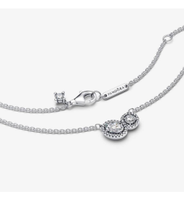 Le Collier Pandora moments, halo enveloppant en argent 925/1000 393776C01-45