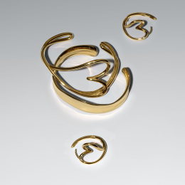 Les Boucles d'oreilles Pandora essence en métal doré or jaune 585/1000, 263807C00