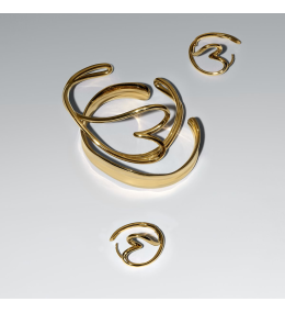 Les Boucles d'oreilles Pandora essence en métal doré or jaune 585/1000, 263807C00