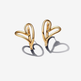 Les Boucles d'oreilles Pandora essence en métal doré or jaune 585/1000, 263807C00