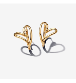 Les Boucles d'oreilles Pandora essence en métal doré or jaune 585/1000, 263807C00