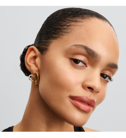 Les Boucles d'oreilles Pandora essence en métal doré or jaune 585/1000, 263807C00