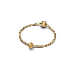 Le Charm Pandora Moments, noeud de l'infini doré en métal doré or jaune 585/1000, 763755C00