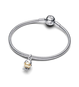 Le Charm pendentif Pandora moments, poussin et oeuf de Pâques en argent 925/1000, 793748C01