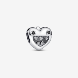 Charm Pandora moments, coeur maman des petits monstres en argent 925/1000, 793768C01