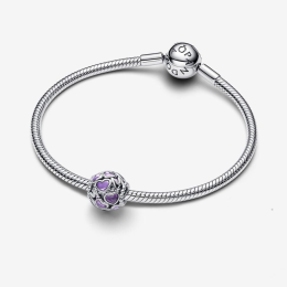 Le Charm Pandora moments, MUM et coeurs ajourés en argent 925/1000, 793772C01