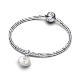 Le Charm pendentif Pandora moments, MUM et perle de culture d'eau douce baroque en argent 925/1000, 793783C01